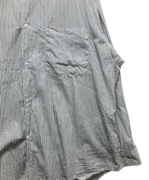 Graphpaper（グラフペーパー）Graphpaper Broad Stripe L/S Oversized Regular Collar Shirt （ブロードストライプL/Sオーバーサイズレギュラーカラーシャツ）GM223-50065B サイズ:FREEの古着・服飾アイテム