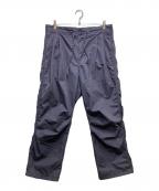 nonnativeノンネイティブ）の古着「DWELLER EASY PANTS C/N GABARDINE PIGMENT DYE （ドウェラーイージーパンツ ギャバジンピグメントダイ）NN-P4832」｜ネイビー