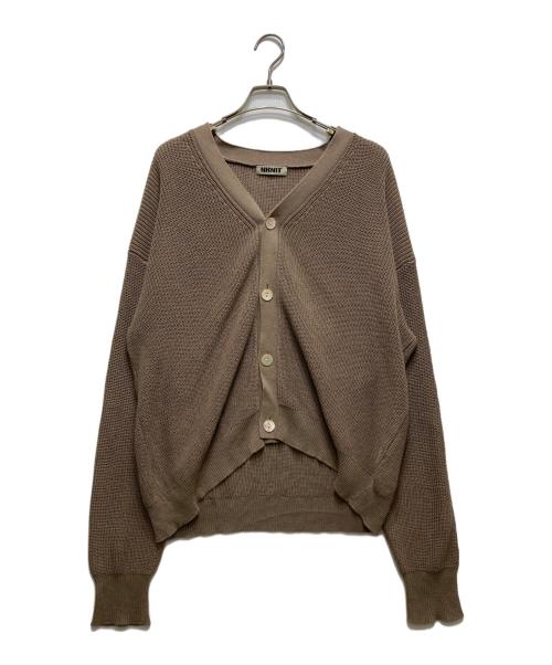 NKNIT（ンニット）NKNIT (ンニット) コットンカーディガン 22SS-023 ブラウン サイズ:実寸参照の古着・服飾アイテム