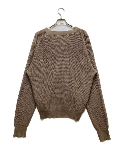 NKNIT（ンニット）NKNIT (ンニット) コットンカーディガン 22SS-023 ブラウン サイズ:実寸参照の古着・服飾アイテム