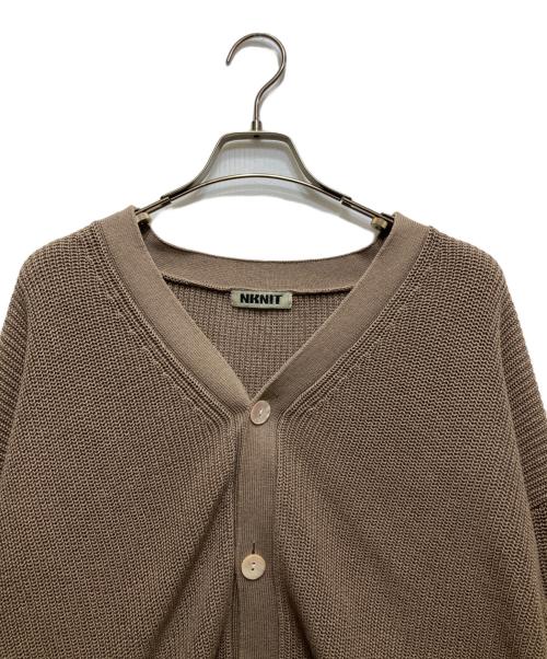 NKNIT（ンニット）NKNIT (ンニット) コットンカーディガン 22SS-023 ブラウン サイズ:実寸参照の古着・服飾アイテム