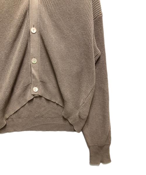 NKNIT（ンニット）NKNIT (ンニット) コットンカーディガン 22SS-023 ブラウン サイズ:実寸参照の古着・服飾アイテム