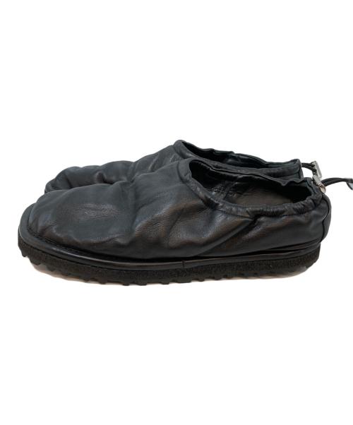 DRIES VAN NOTEN（ドリスヴァンノッテン）DRIES VAN NOTEN (ドリスヴァンノッテン) Drawstring Slipper Shoes/ドローストリングスリッパシューズ ブラック サイズ:39の古着・服飾アイテム