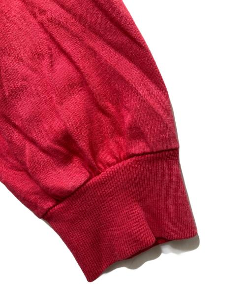 stussy（ステューシー）stussy (ステューシー) ダメージ加工ロングスリーブカットソー /紺ﾀｸﾞ /USA製 レッド サイズ:Mの古着・服飾アイテム