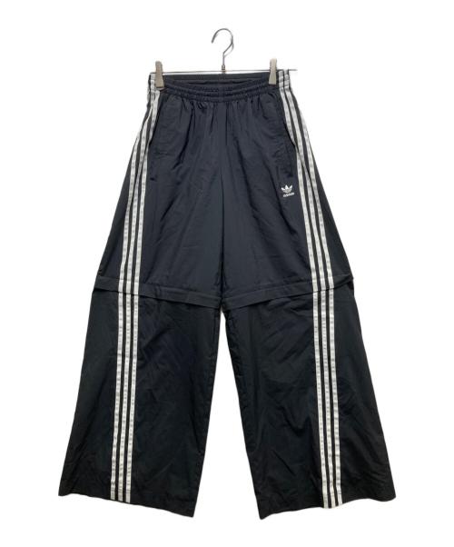 adidas（アディダス）adidas (アディダス) OVERSIZED ZIP OFF TRACKPANT BLACK ブラック サイズ:XSの古着・服飾アイテム