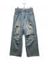 CAMPHOR WOOD（カンファーウッド）の古着「wide baggy broken denim trousers」｜インディゴ