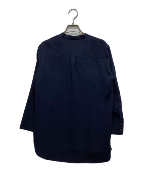 theory（セオリー）theory (セオリー) Prime Georgette Tie Blouse 01-3108225-890-902 ネイビー サイズ:Sの古着・服飾アイテム