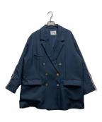 Ameriアメリ）の古着「BACK DENIM DETAIL BLAZER」｜ネイビー