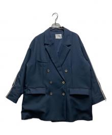 Ameri（アメリ）の古着「BACK DENIM DETAIL BLAZER」｜ネイビー