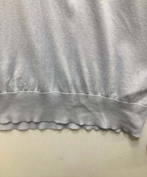 JOHN SMEDLEY（ジョンスメドレー）JOHN SMEDLEY (ジョンスメドレー) シーアイランドコットン ニットポロシャツ イギリス製 スカイブルー サイズ:Mの古着・服飾アイテム