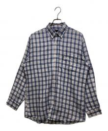 stussy（ステューシー）の古着「チェック柄ボタンダウンシャツ」｜ブルー