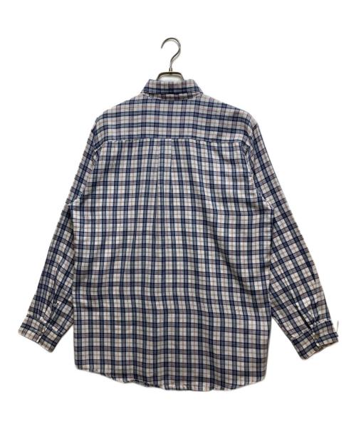 stussy（ステューシー）stussy (ステューシー) チェック柄ボタンダウンシャツ ブルー サイズ:Lの古着・服飾アイテム