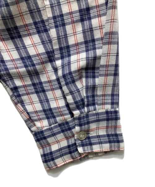 stussy（ステューシー）stussy (ステューシー) チェック柄ボタンダウンシャツ ブルー サイズ:Lの古着・服飾アイテム