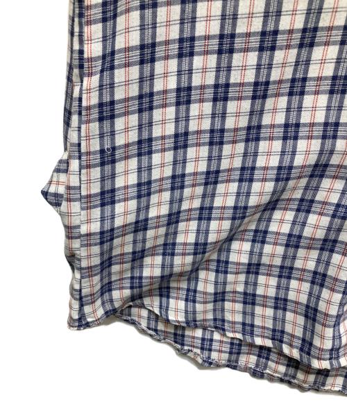 stussy（ステューシー）stussy (ステューシー) チェック柄ボタンダウンシャツ ブルー サイズ:Lの古着・服飾アイテム