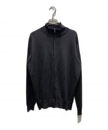 JOHN SMEDLEY（ジョンスメドレー）の古着「エクストラファインメリノウール ジップアップセーター  ririジップ」｜ブラウン