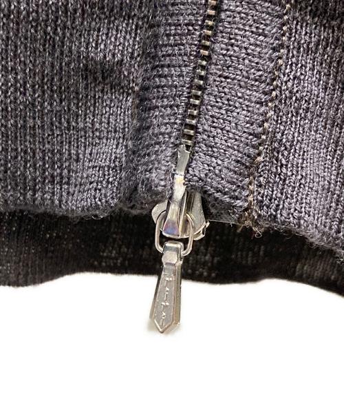 JOHN SMEDLEY（ジョンスメドレー）JOHN SMEDLEY (ジョンスメドレー) エクストラファインメリノウール ジップアップセーター  ririジップ ブラウン サイズ:Lの古着・服飾アイテム
