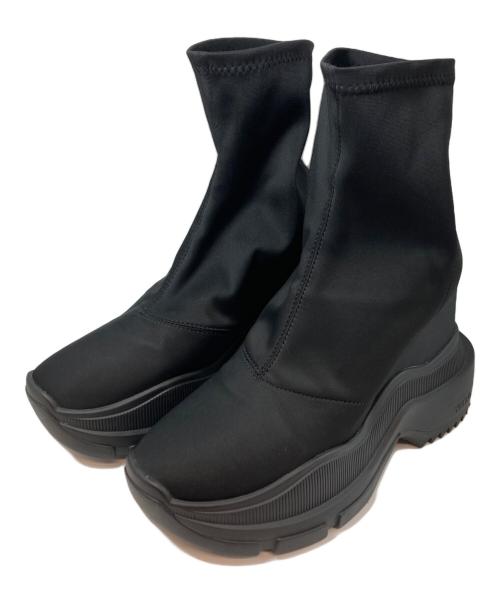 YELLO（イエロ）YELLO (イエロ) GILL PLATFORM SANDALS(ギルプラットフォームサンダル)　 ブラック サイズ:Mの古着・服飾アイテム
