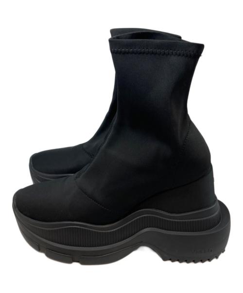 YELLO（イエロ）YELLO (イエロ) GILL PLATFORM SANDALS(ギルプラットフォームサンダル)　 ブラック サイズ:Mの古着・服飾アイテム