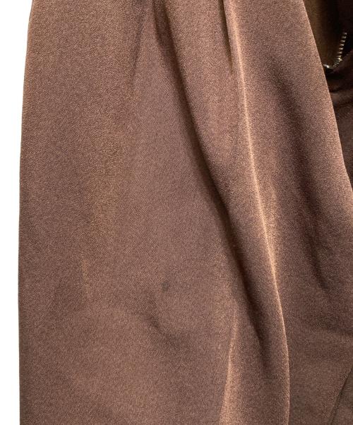 TODAYFUL（トゥデイフル）TODAYFUL (トゥデイフル) Tuck Wide Trousers ブラウン サイズ:38の古着・服飾アイテム