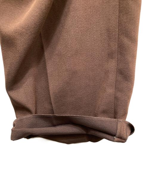 TODAYFUL（トゥデイフル）TODAYFUL (トゥデイフル) Tuck Wide Trousers ブラウン サイズ:38の古着・服飾アイテム