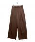 TODAYFUL（トゥデイフル）の古着「Tuck Wide Trousers」｜ブラウン
