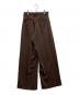 TODAYFUL (トゥデイフル) Tuck Wide Trousers ブラウン サイズ:38：8000円
