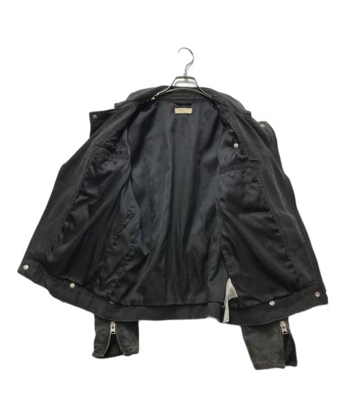 ALL SAINTS（オールセインツ）ALL SAINTS (オールセインツ) デニムシングルライダースジャケット グレー サイズ:Mの古着・服飾アイテム