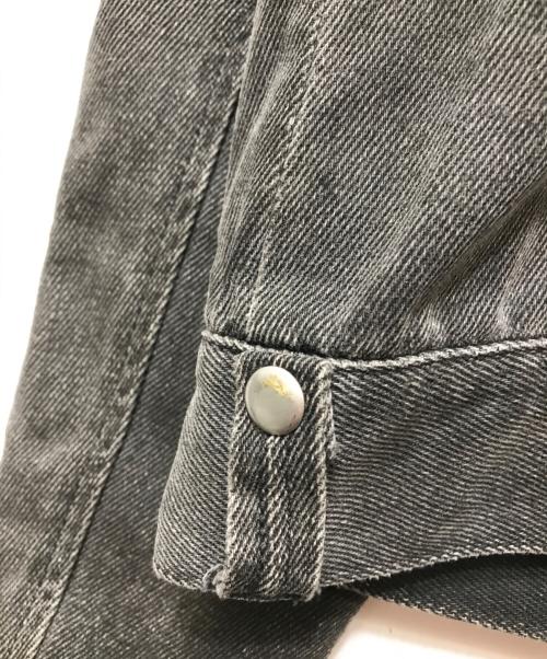 ALL SAINTS（オールセインツ）ALL SAINTS (オールセインツ) デニムシングルライダースジャケット グレー サイズ:Mの古着・服飾アイテム