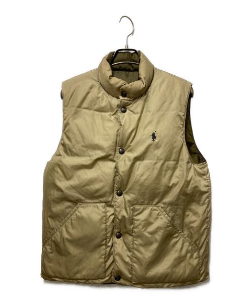 POLO RALPH LAUREN（ポロ・ラルフローレン）POLO RALPH LAUREN (ポロ・ラルフローレン) ダウンベスト カーキ サイズ:Sの古着・服飾アイテム