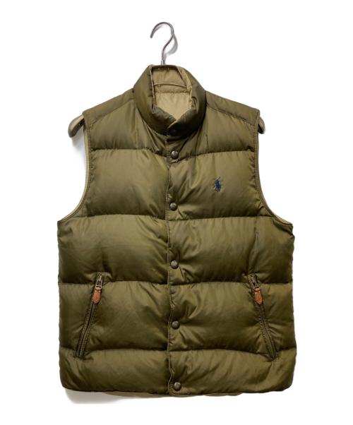 POLO RALPH LAUREN（ポロ・ラルフローレン）POLO RALPH LAUREN (ポロ・ラルフローレン) ダウンベスト カーキ サイズ:Sの古着・服飾アイテム