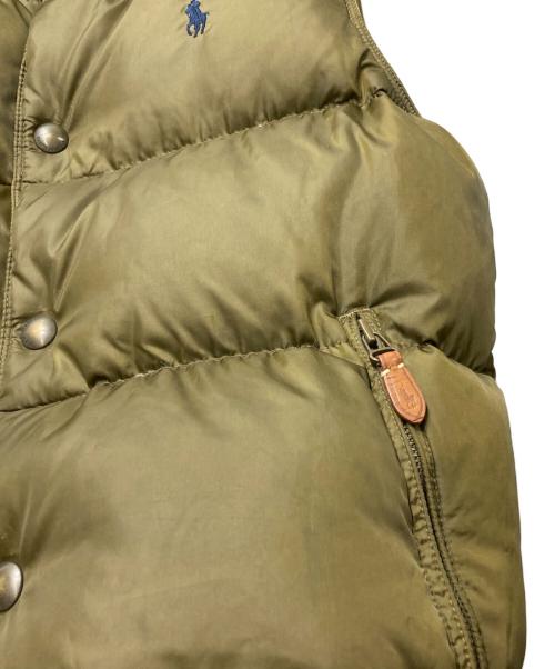 POLO RALPH LAUREN（ポロ・ラルフローレン）POLO RALPH LAUREN (ポロ・ラルフローレン) ダウンベスト カーキ サイズ:Sの古着・服飾アイテム
