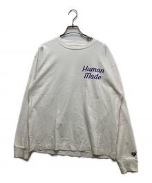 HUMAN MADE（ヒューマンメイド）の古着「フラミンゴプリントロングスリーブカットソー」｜ホワイト