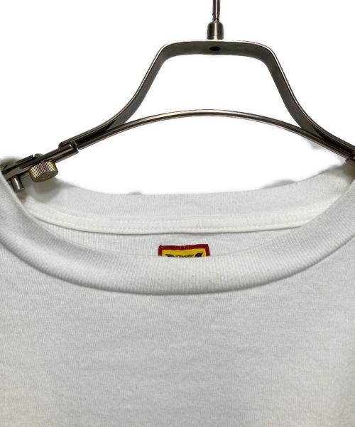 HUMAN MADE（ヒューマンメイド）HUMAN MADE (ヒューマンメイド) フラミンゴプリントロングスリーブカットソー ホワイト サイズ:Lの古着・服飾アイテム