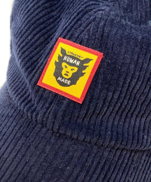 HUMAN MADE（ヒューマンメイド）HUMAN MADE (ヒューマンメイド) コーデュロイキャップ ネイビーの古着・服飾アイテム