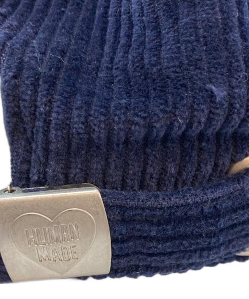 HUMAN MADE（ヒューマンメイド）HUMAN MADE (ヒューマンメイド) コーデュロイキャップ ネイビーの古着・服飾アイテム