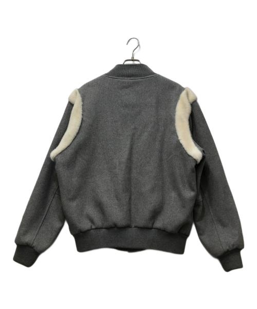KOWGA（コウガ）KOWGA (コウガ) UNION (ユニオン) VARSITY JACKET グレー サイズ:Lの古着・服飾アイテム
