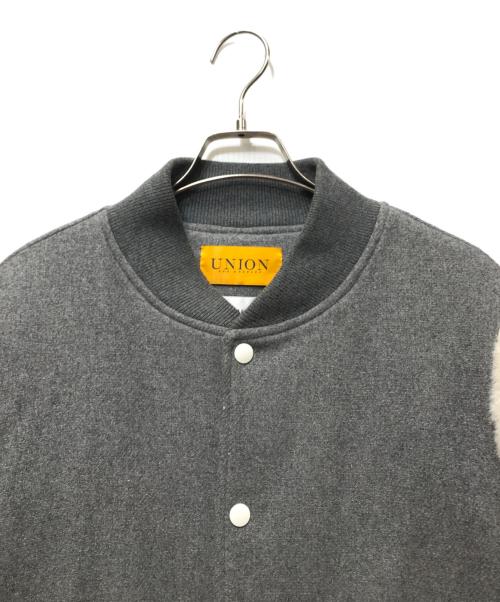 KOWGA（コウガ）KOWGA (コウガ) UNION (ユニオン) VARSITY JACKET グレー サイズ:Lの古着・服飾アイテム