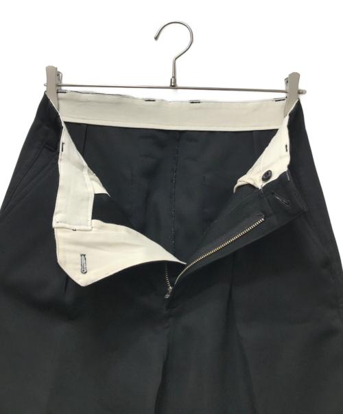 SATOU（サトウ）satou (サトウ) ポリエステルスラックス PT23002 ブラック サイズ:Mの古着・服飾アイテム