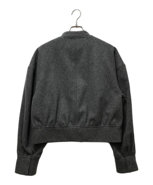 apartment Three（アパートメントスリー）Apartment Three (アパートメントスリー) Cropped WoolBomberJacket （クロップドウールボンバージャケット）ATSTR1023001 グレー サイズ:1の古着・服飾アイテム