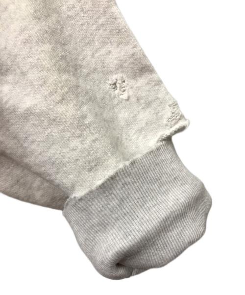 ANCELLM（アンセルム）ANCELLM (アンセルム) CRASH CREWNECK SWEAT SHIRT (クラッシュクルーネックスウェットシャツ） ANC-CT17-A グレー サイズ:1の古着・服飾アイテム