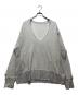 ANCELLM（アンセルム）の古着「CRASH CREWNECK SWEAT SHIRT (クラッシュクルーネックスウェットシャツ） ANC-CT17-A」｜グレー
