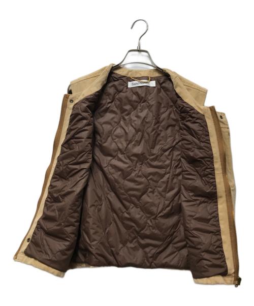 SandWaterr（サンドウォーター）SANDWATERR (サンドウォーター) ORGANIZED WORK PUFF VEST ブラウン サイズ:2の古着・服飾アイテム
