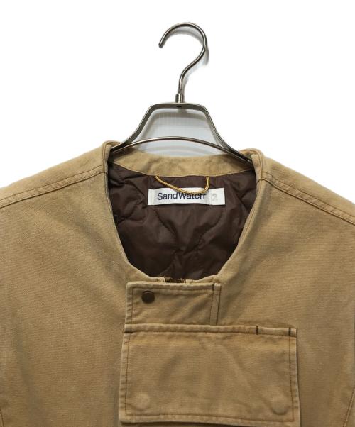 SandWaterr（サンドウォーター）SANDWATERR (サンドウォーター) ORGANIZED WORK PUFF VEST ブラウン サイズ:2の古着・服飾アイテム