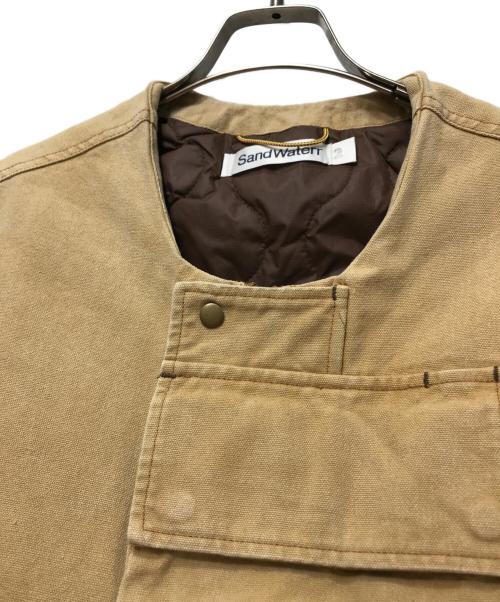SandWaterr（サンドウォーター）SANDWATERR (サンドウォーター) ORGANIZED WORK PUFF VEST ブラウン サイズ:2の古着・服飾アイテム