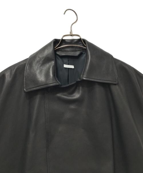 Blanc YM（ブランワイエム）blanc YM (ブランワイエム) Leather Short Trench Vest　 CtheC別注 ブラック サイズ:Sの古着・服飾アイテム