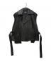 blanc YM（ブランワイエム）の古着「Leather Short Trench Vest　 CtheC別注」｜ブラック
