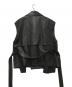 blanc YM (ブランワイエム) Leather Short Trench Vest　 CtheC別注 ブラック サイズ:S：20000円