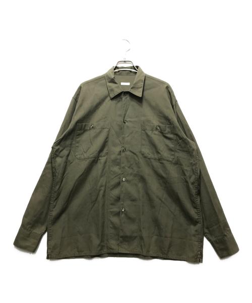 COMOLI（コモリ）COMOLI (コモリ) OD オープンカラーシャツ　17AW　L03-02005 カーキ サイズ:2の古着・服飾アイテム