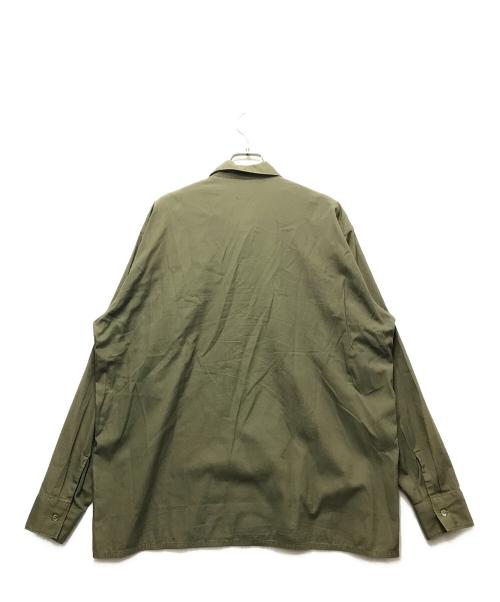 COMOLI（コモリ）COMOLI (コモリ) OD オープンカラーシャツ　17AW　L03-02005 カーキ サイズ:2の古着・服飾アイテム