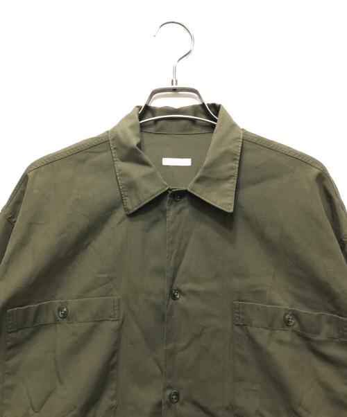 COMOLI（コモリ）COMOLI (コモリ) OD オープンカラーシャツ　17AW　L03-02005 カーキ サイズ:2の古着・服飾アイテム